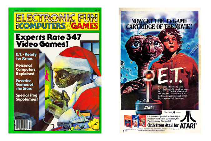 Computers & Games magazine cover and ET Atari ad
