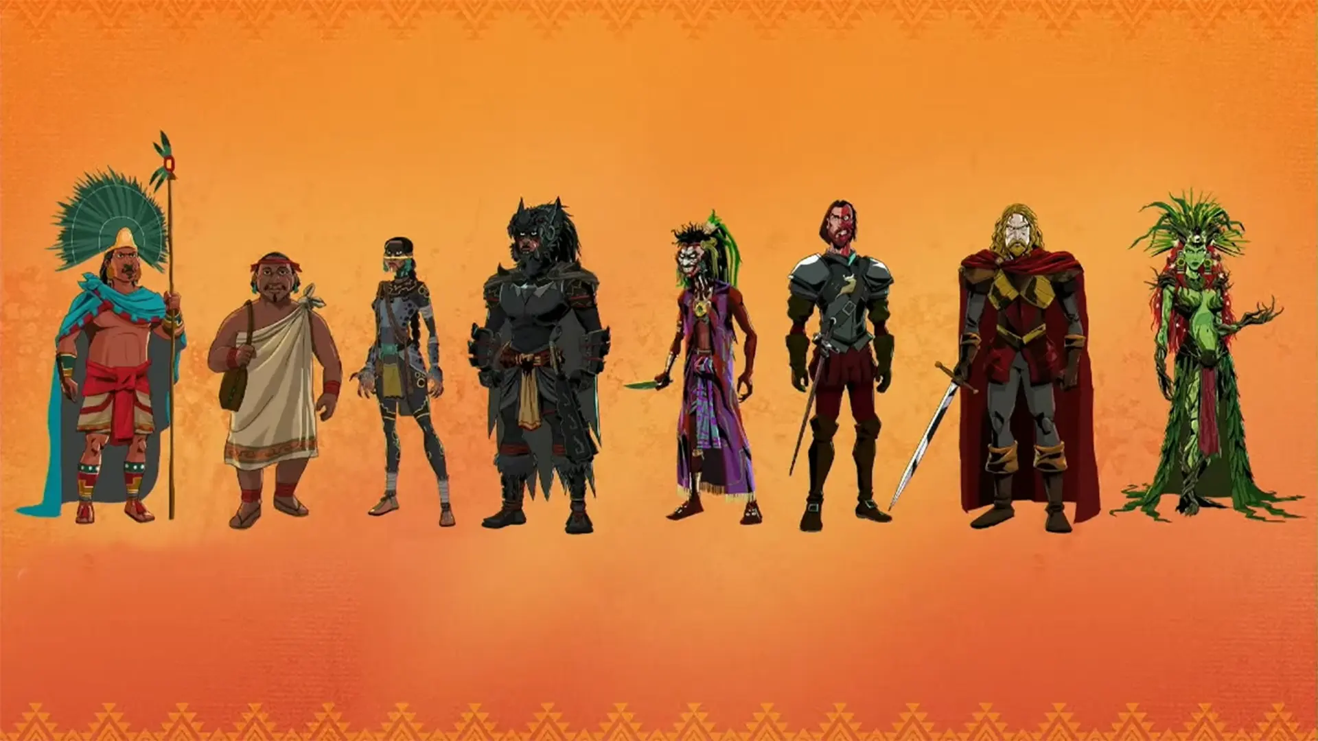 Aztec Batman rogues gallery
