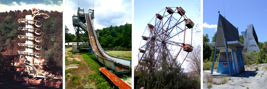 Pictures of Dogpatch USA, Lake Shawnee Amusement Park, and Sutton Drive-In