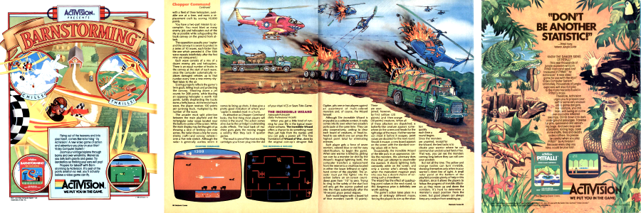 Vintage video game ads and page excerpts from Electronic Games magazine