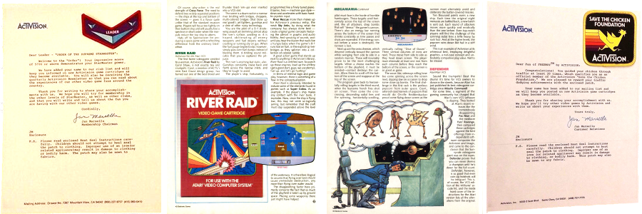 Activision Achievement Letter examples and page excerpts from Electronic Games magazine