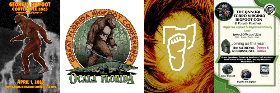 Images of Bigfoot festivals and logos