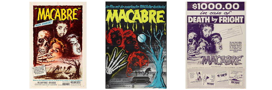 posters for Macabre 1958