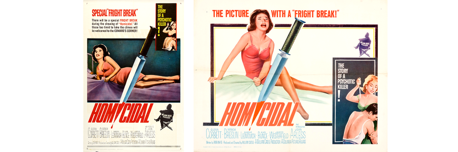 Posters for Homicidal 1961