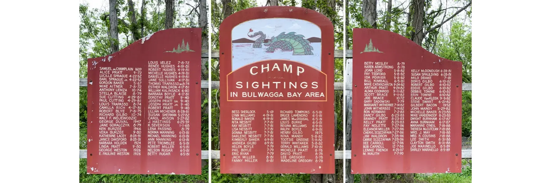 Photo of the Champ Sightings Billboard