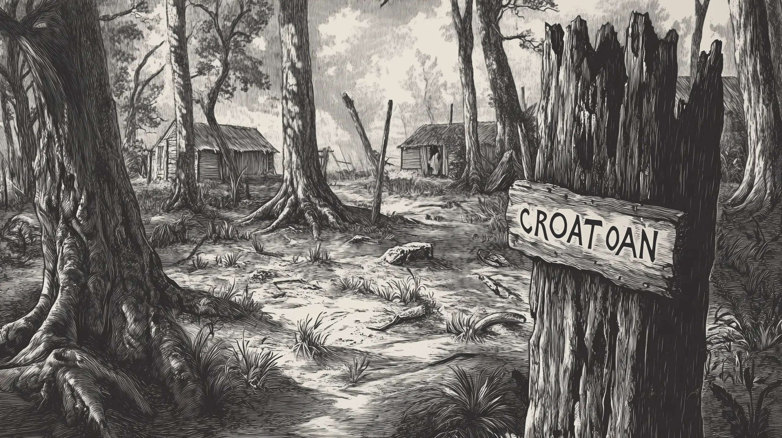 Woodcut image for Croatoan