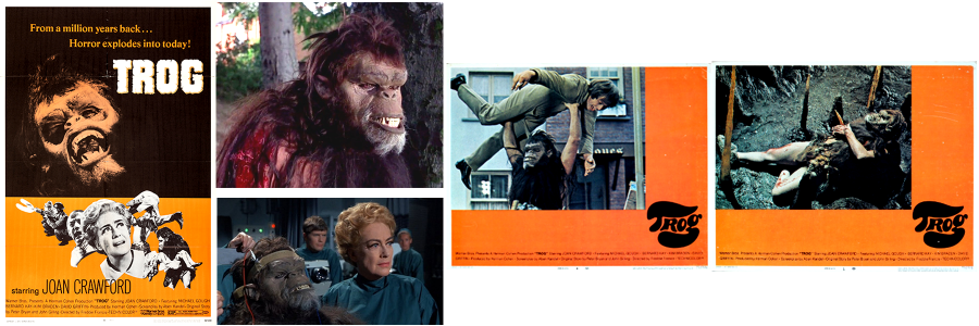 Posters and movie stills for Trog