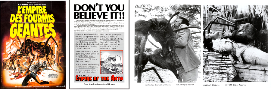 Posters and movie stills for Empire of the Ants