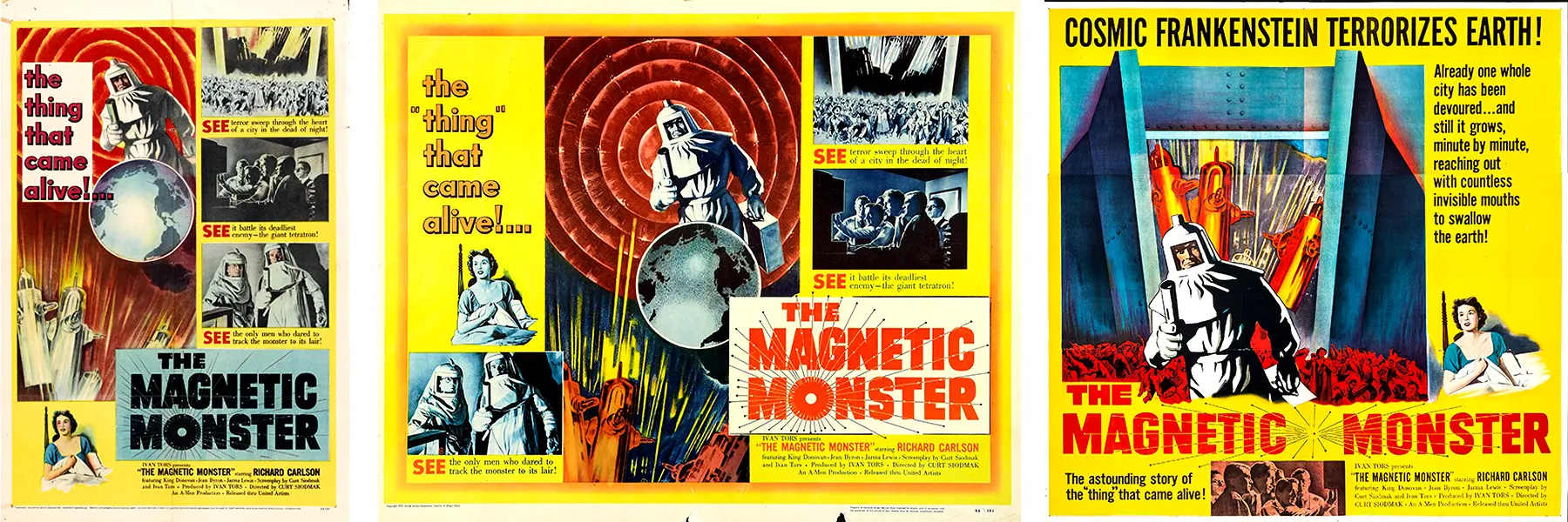 Posters for The Magnetic Monster (1953)