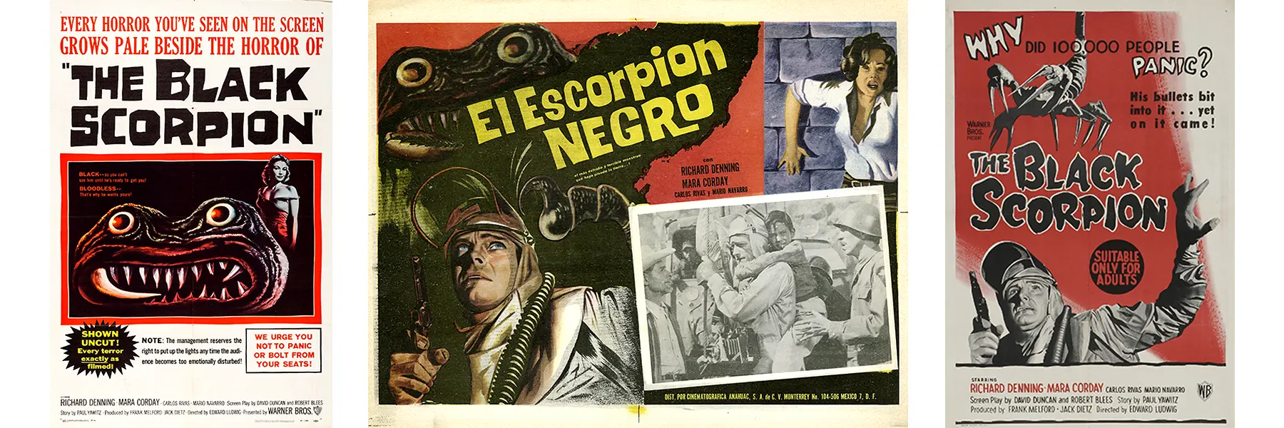 Posters for The Black Scorpion 1957