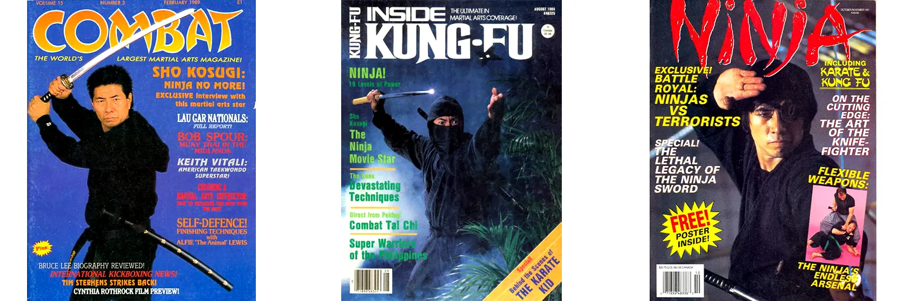 Sho Kosugi magazine covers