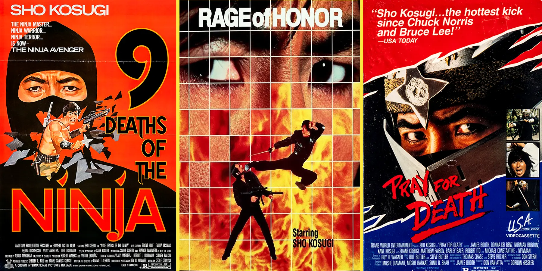 Banner of Sho Kosugi movies