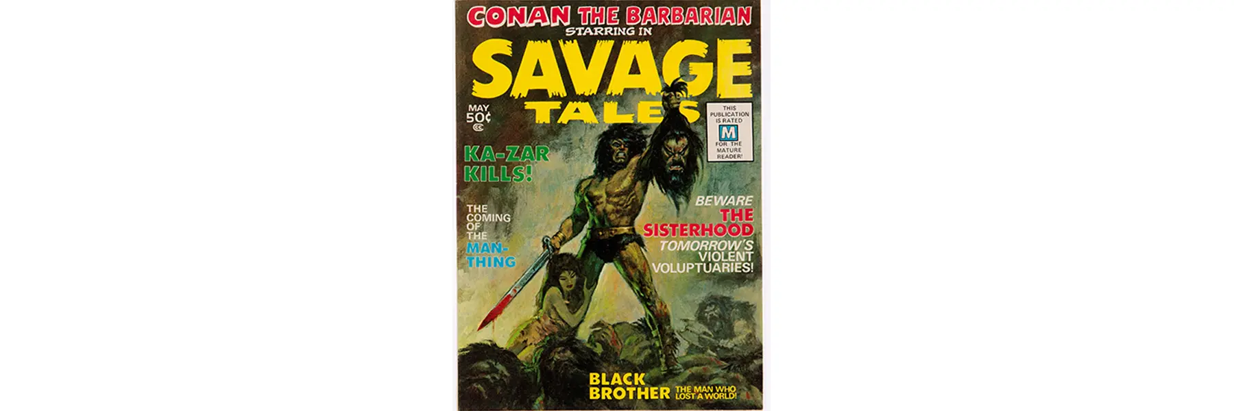 Comic book cover for Savage Tales