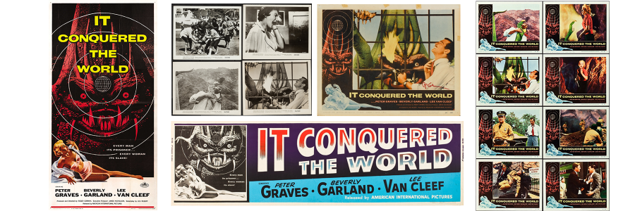 Posters and lobby cards for It Conquered the World