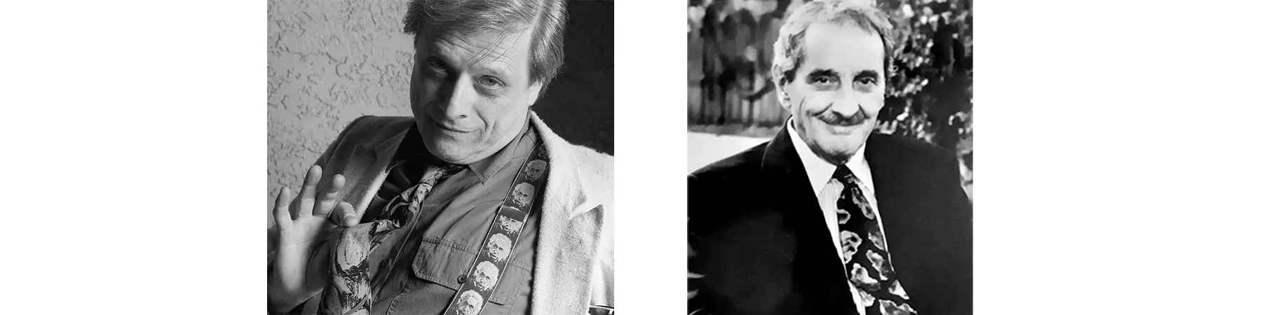 Photos of Harlan Ellison and Joseph Stefano