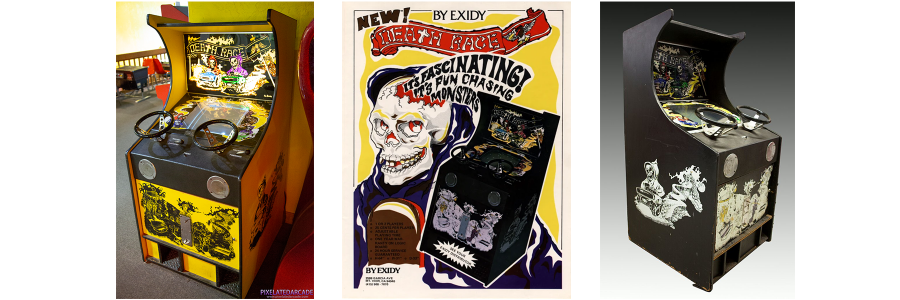 Images of Exidy arcade game for Death Race