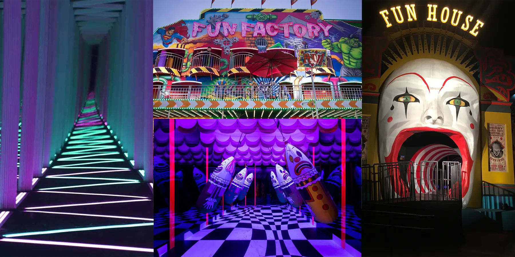 Images from carnival fun houses