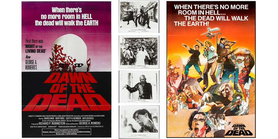 Posters and movie stills for Dawn of the Dead